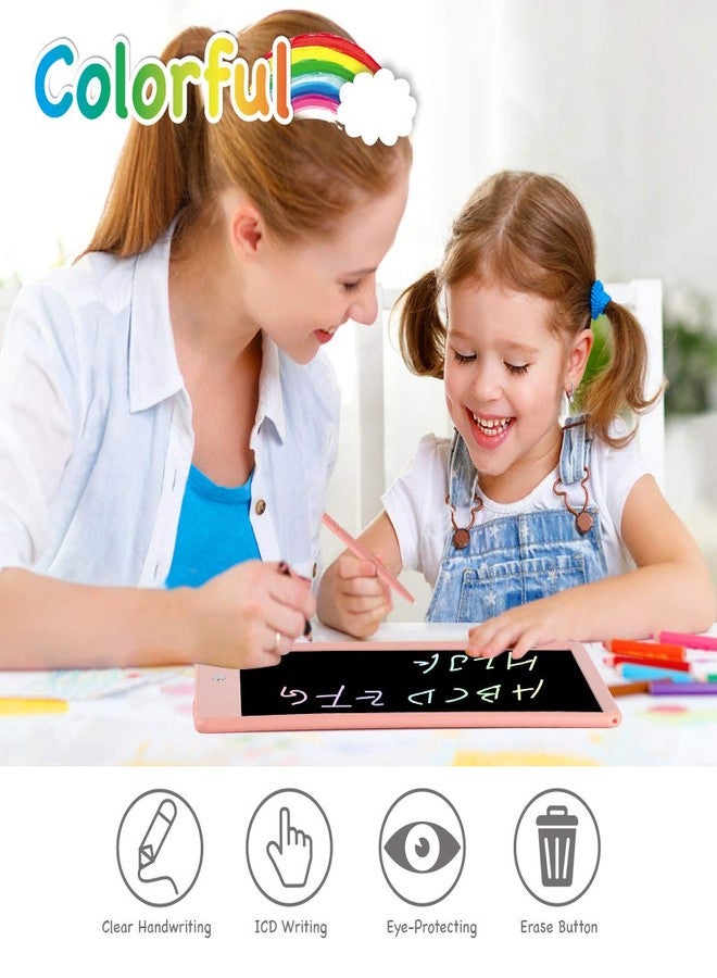 ORSEN LCD Writing Tablet 10 Inch, Colorful Doodle Board Drawing Pad for Kids, Toddler Toys for 3 4 5 6 7 8 Year Old Girls Boys Gifts (Pink) - Image 2